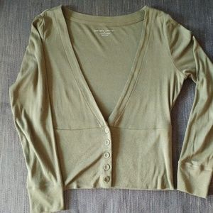 Like New New York & Company Olive Green Sweater